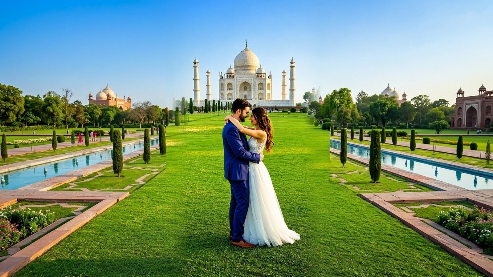 Luxury wedding and milestone celebration in Agra with the Taj Mahal in the background